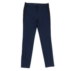 Zara pants trousers color block striped ankle S